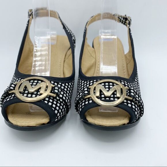 Laisha‎ Peep Toe Wedge Sandal Slingback Velvet Heel - Picture 5 of 13